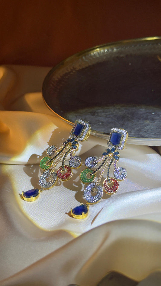 Regal Multicolor Drop Earrings