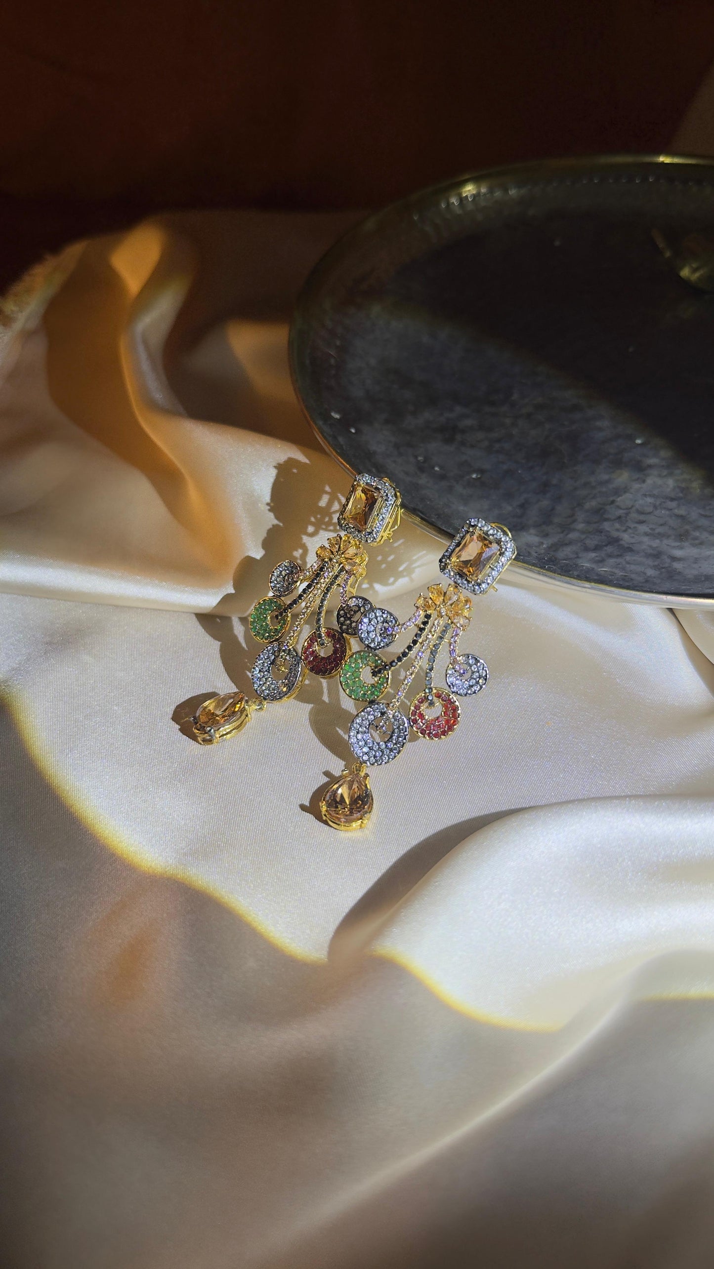 Regal Multicolor Drop Earrings