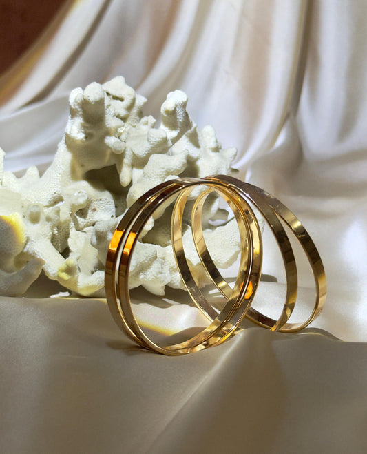 Classic Gold-Plated Bangles