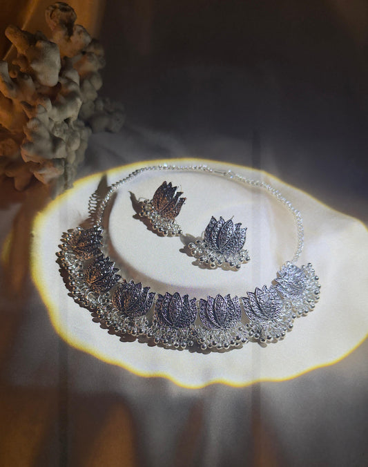 Lotus Bloom Silver Set
