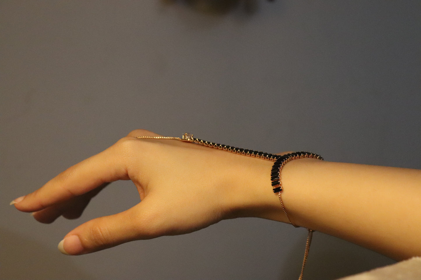 Modern Black Stone Hand Harness