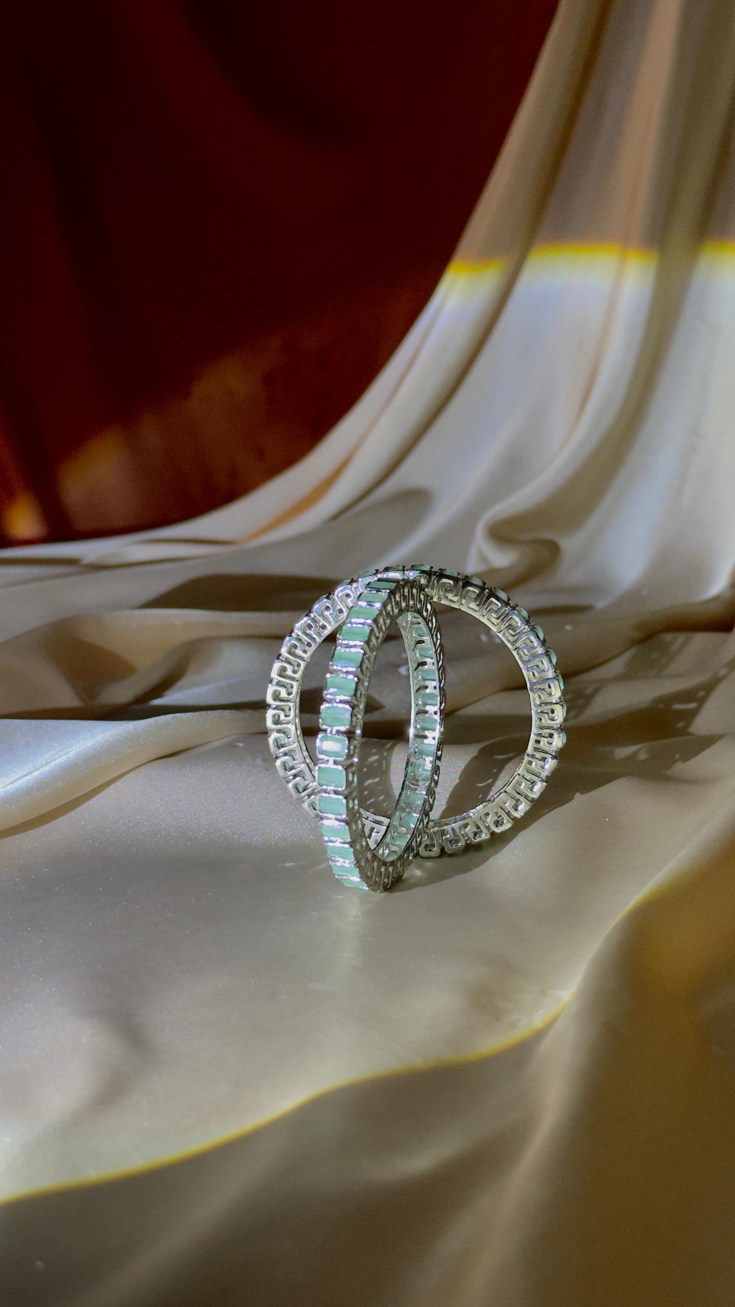 Mint Glow Bangles